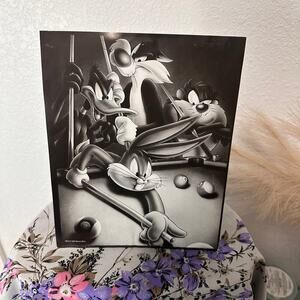 Vintage 2000 Warner Bros Bugs Daffy Pool Print 8x10 Unframed
